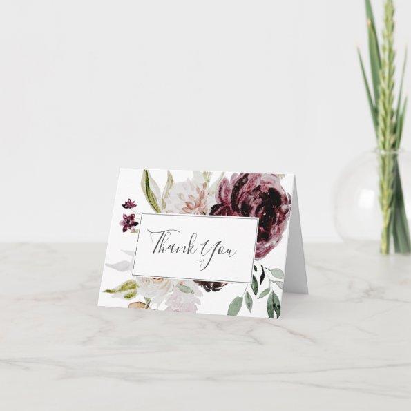 Floral Romance Thank You Invitations