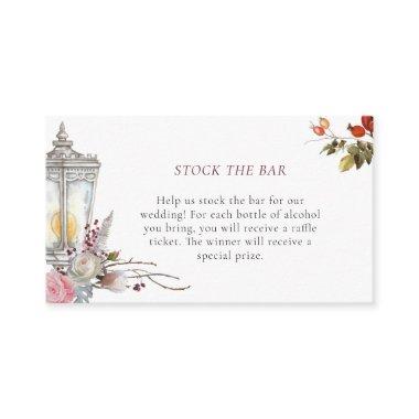 Floral Roses & Lantern Stock the Bar  Enclosure