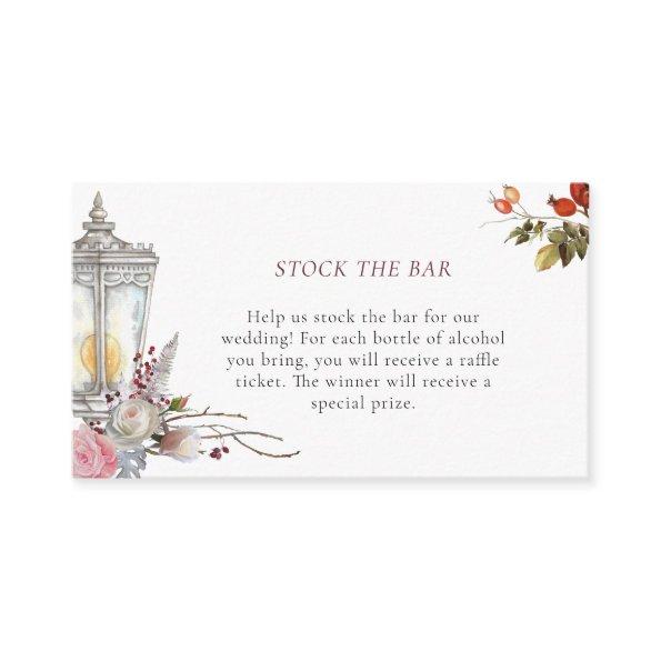 Floral Roses & Lantern Stock the Bar  Enclosure