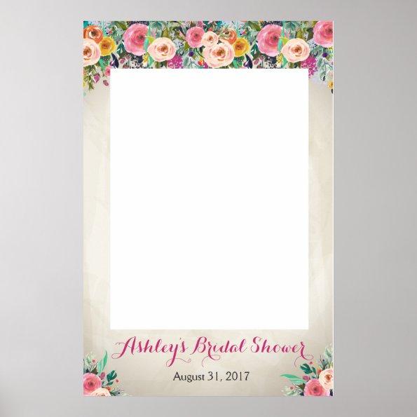 Floral shower Photo Prob Poster