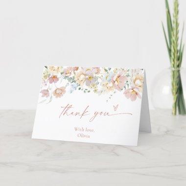 Floral Shower Thank You Invitations, Shower Wildflower