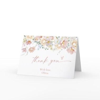 Floral Shower Thank You Invitations, Shower Wildflower