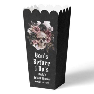 Floral Skull Boo's Before I Do's  Favor Boxes