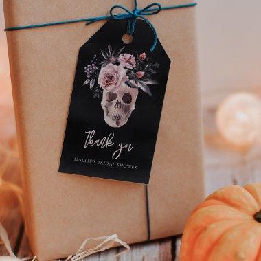 Floral Skull Halloween  Favor Gift Tags