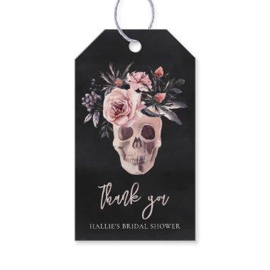 Floral Skull Halloween  Favor Gift Tags