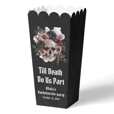 Floral Skull Till Death Do Us Part Bachelorette Favor Boxes