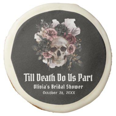 Floral Skull Till Death Do Us Part  Sugar Cookie