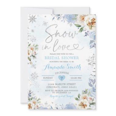 Floral Snowflake Winter Bridal Shower Invite9 Invi Invitations