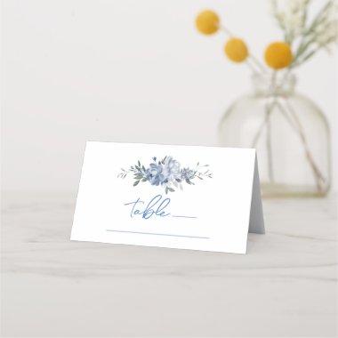 Floral Something Blue  Table Number Place