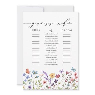 Floral Spring Summer Guess Who  Game