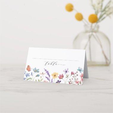 Floral Spring Summer Love in Bloom Table Number Place Invitations