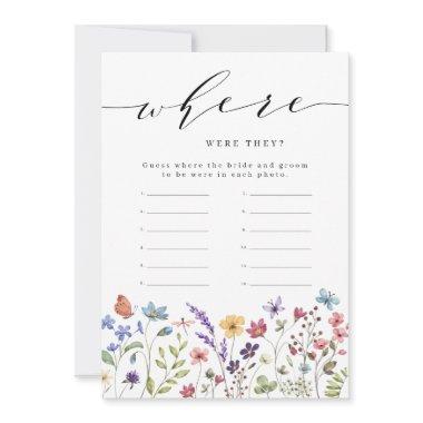 Floral Spring Summer Where were They Bridal Game