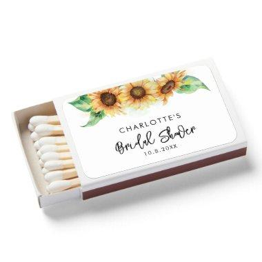 Floral Sunflower Botanical  Matchboxes