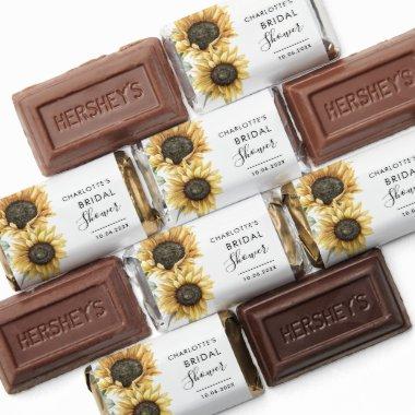 Floral Sunflower Watercolor Script  Hershey's Miniatures