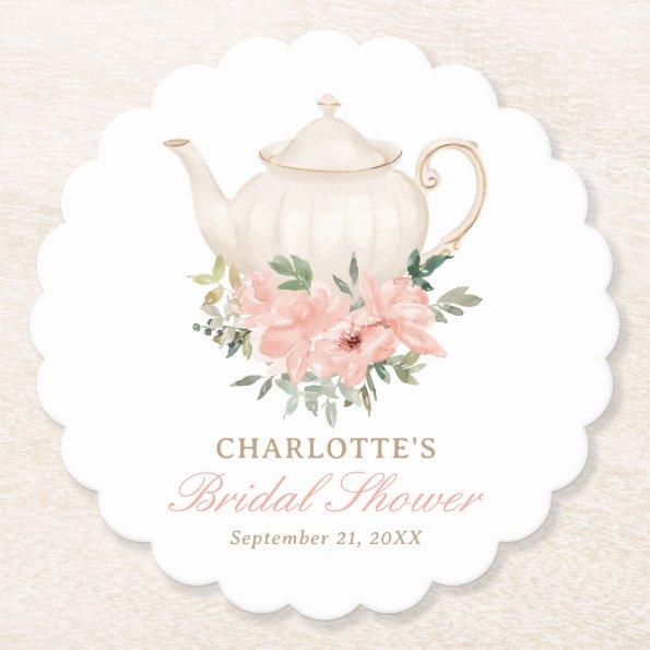 Floral Tea Party  Paper Coaster
