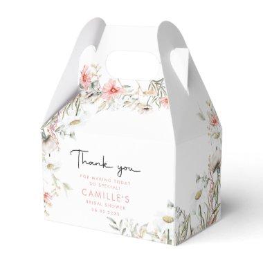 Floral Thank You  Favor Boxes
