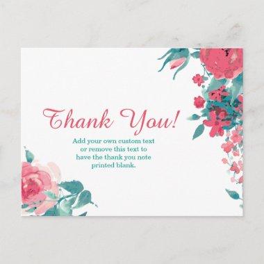 Floral Thank You Invitations