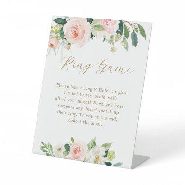 Floral The Ring Game Bridal Shower Game Sign
