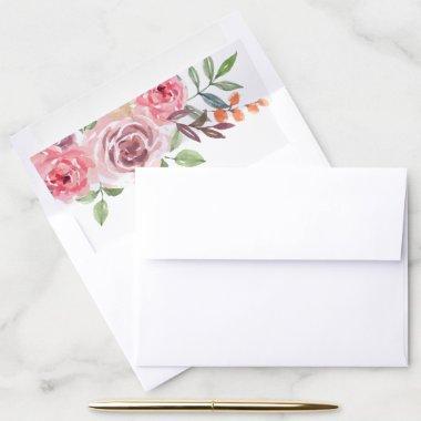 Floral Themed Envelope Liner