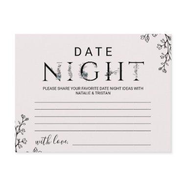 Floral Typography Date Night Idea