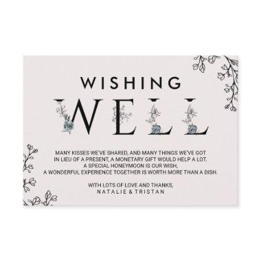 Floral Typography Wedding Wishing Well Enclosure