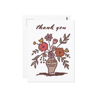 Floral Vase Rustic Whimsical Sketch Neutral Chic Post