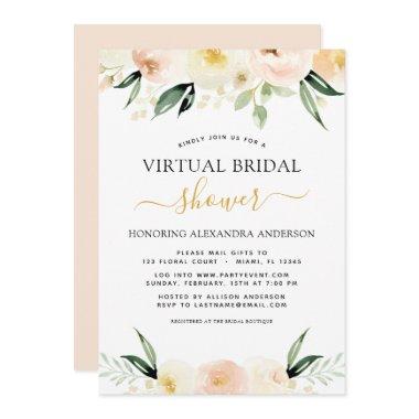 Floral Virtual  Blush Pink Watercolor