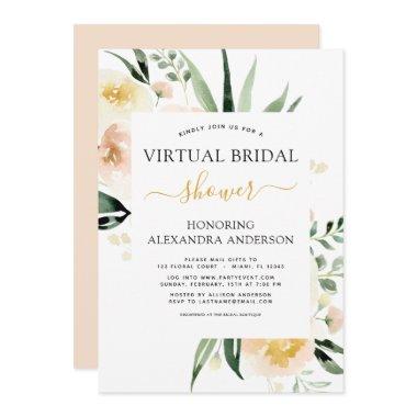 Floral Virtual  Blush Pink Watercolor