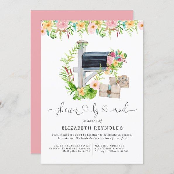 Floral Virtual Bridal Shower by Mail Invitations