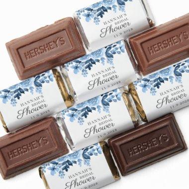 Floral Watercolor Blue Blush Script s Hershey's Miniatures