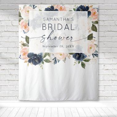 Floral Watercolor Botanical Bridal Shower Tapestry