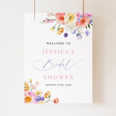 Floral Watercolor Bridal Shower Foam Board