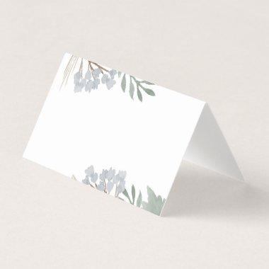 Floral Watercolor Custom Place Invitations