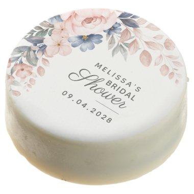 Floral Watercolor Pink Botanical  Chocolate Covered Oreo