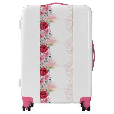 Floral Wedding Luggage