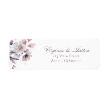 Floral Wedding Return Address Label
