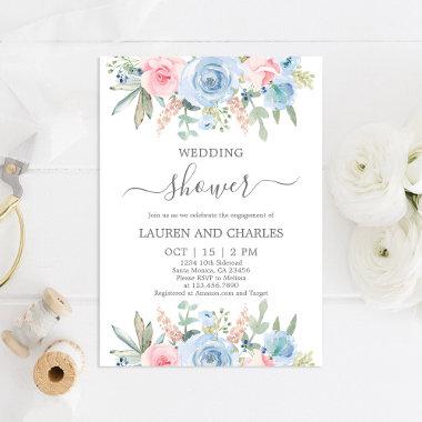 Floral Wedding Shower Invitations
