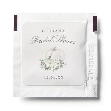 Floral White Pumpkin  Hand Sanitizer Packet