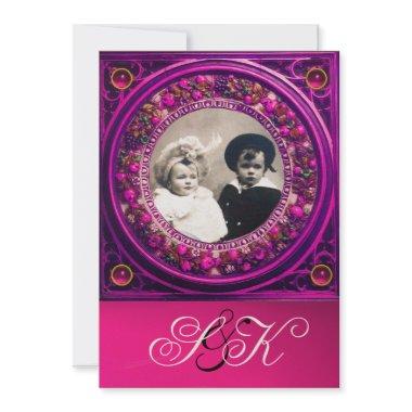 FLORENTINE RENAISSANCE FRUITS DAMASK MONOGRAM Invitations