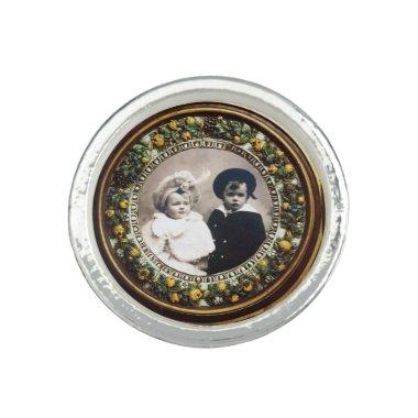 FLORENTINE RENAISSANCE FRUITS Photo Template Ring