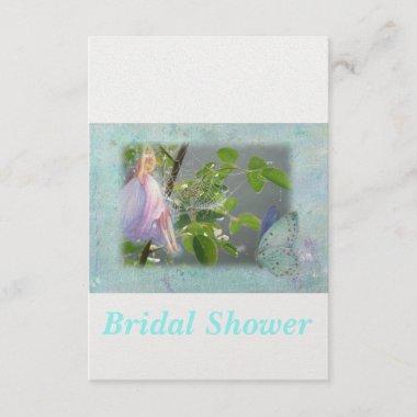 Flower Fairy Romantic Bridal Shower Invitations