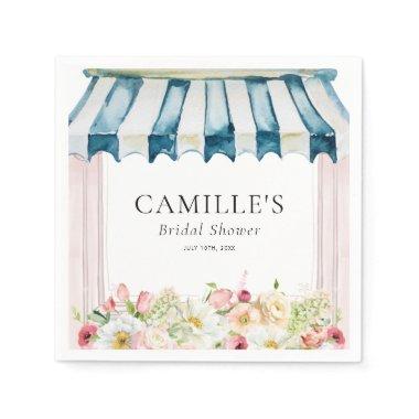 Flower Garden Bridal Shower Invitations Napkins