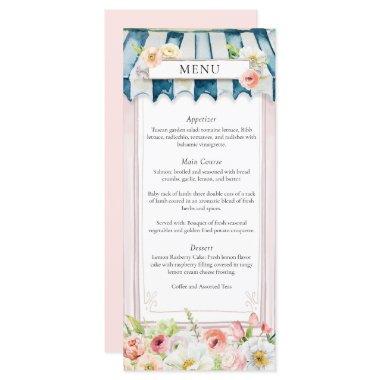 Flower Garden Bridal Shower Menu