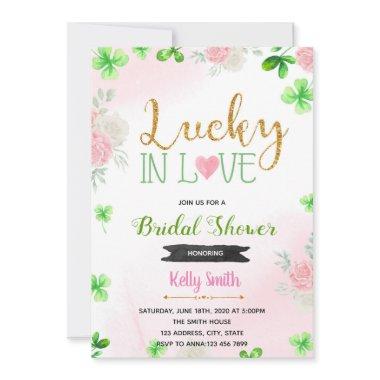 Flower pink lucky in love Invitations