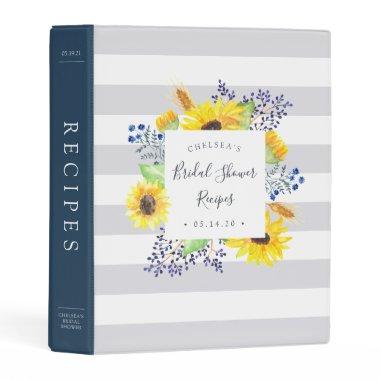 Flowerfields Bridal Shower Recipe Mini Binder