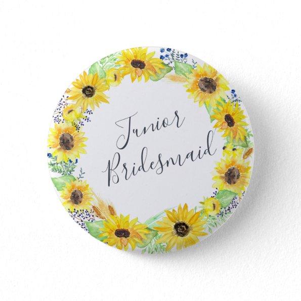 Flowerfields Junior Bridesmaid Button