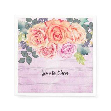Flowers bouquet for all occasions napkins