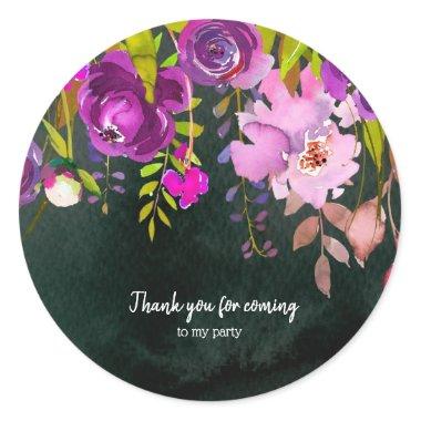 Flowers bouquet for all occassions classic round sticker