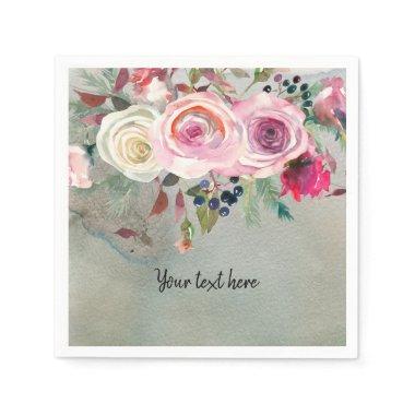 Flowers bouquet for all occassions paper napkins