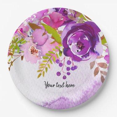 Flowers bouquet for all occassions paper plates